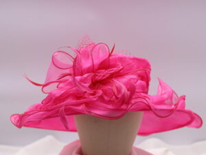 Pink Silk Organza Hat