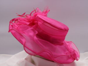 Pink Silk Organza Hat
