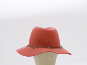 Coral Felt Festival Hat