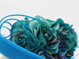 Electric Blue and Teal Fascinator