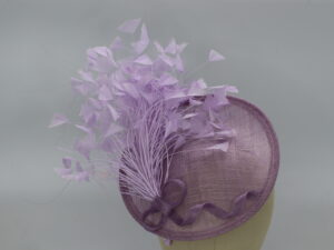 Lilac Sinamay Fascinator