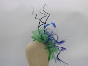 Green and Blue Fascinator