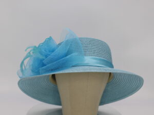 Light Blue Straw Hat